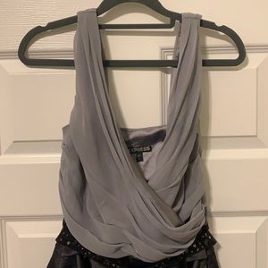 Size 8 Express Silver and Black cocktail dress